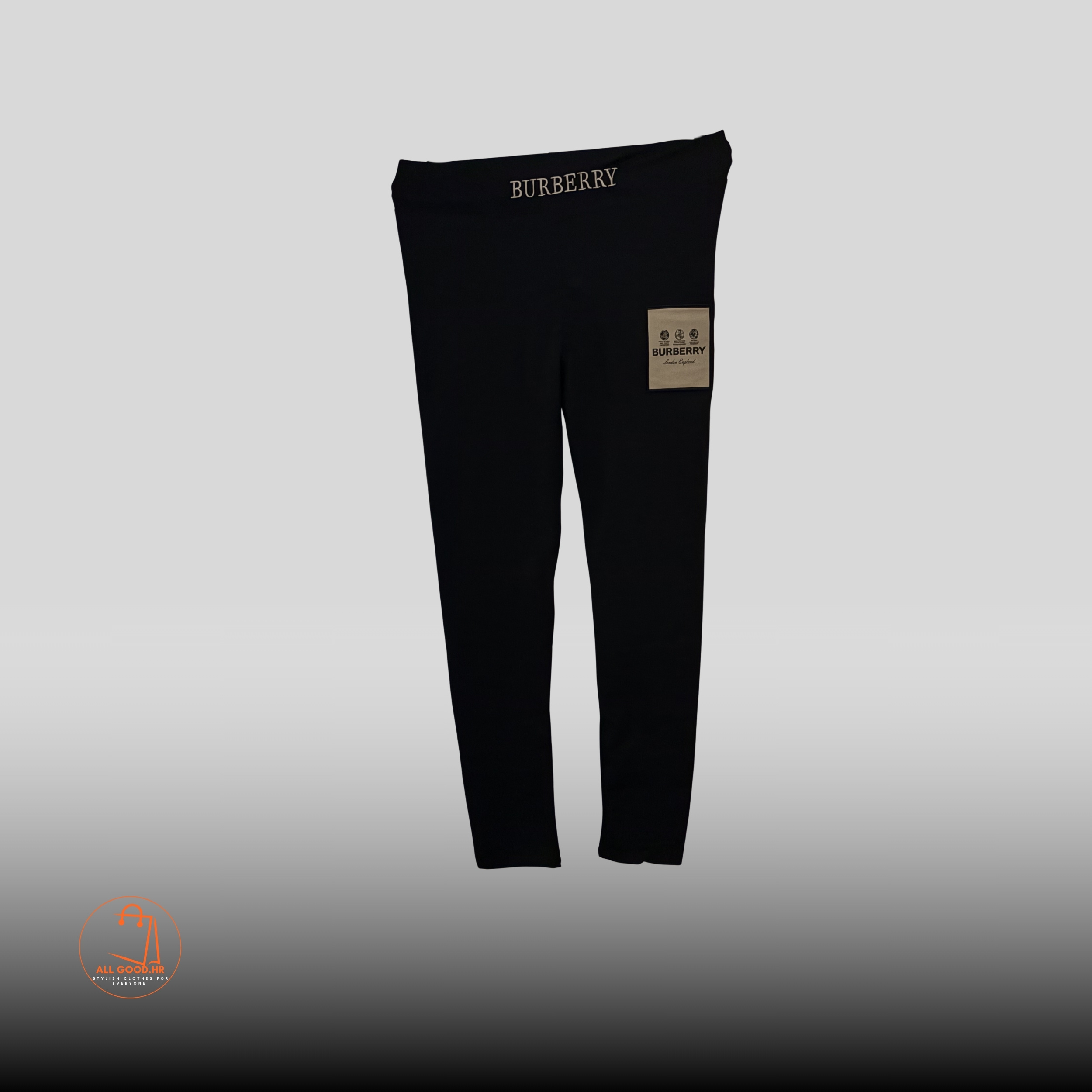 Ženske crne tajice BURBERRY