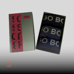 Hugo Boss Muške Bokserice – 3 kom, Tamne Boje