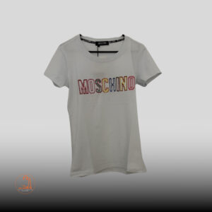 Bijela majica MOSCHINO s kristalima